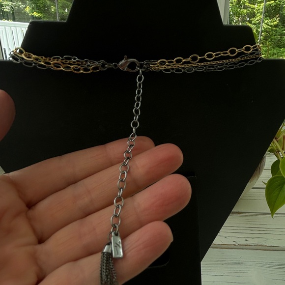Simply Vera Multi Chain Statement Necklace - Picture 6 of 11